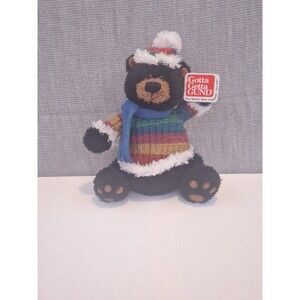 Rare GOTTA GETTA GUND Bennington, Black Teddy Bear Plush stuffed Toy Doll 88564